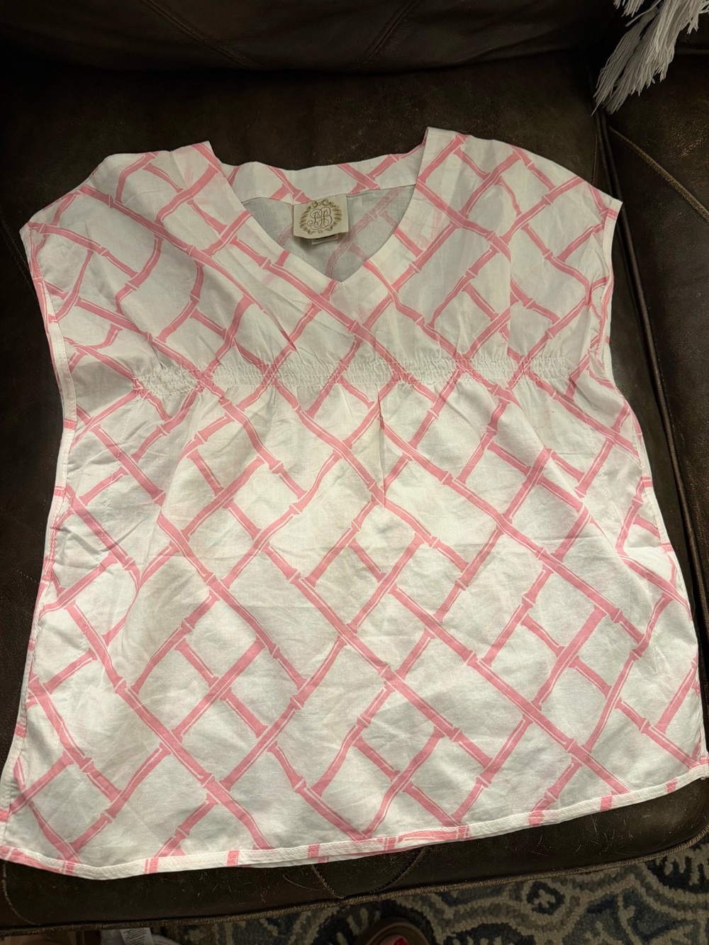 Girl’s TBBC coverup with Pink Lattice Print